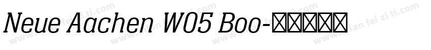 Neue Aachen W05 Boo字体转换
